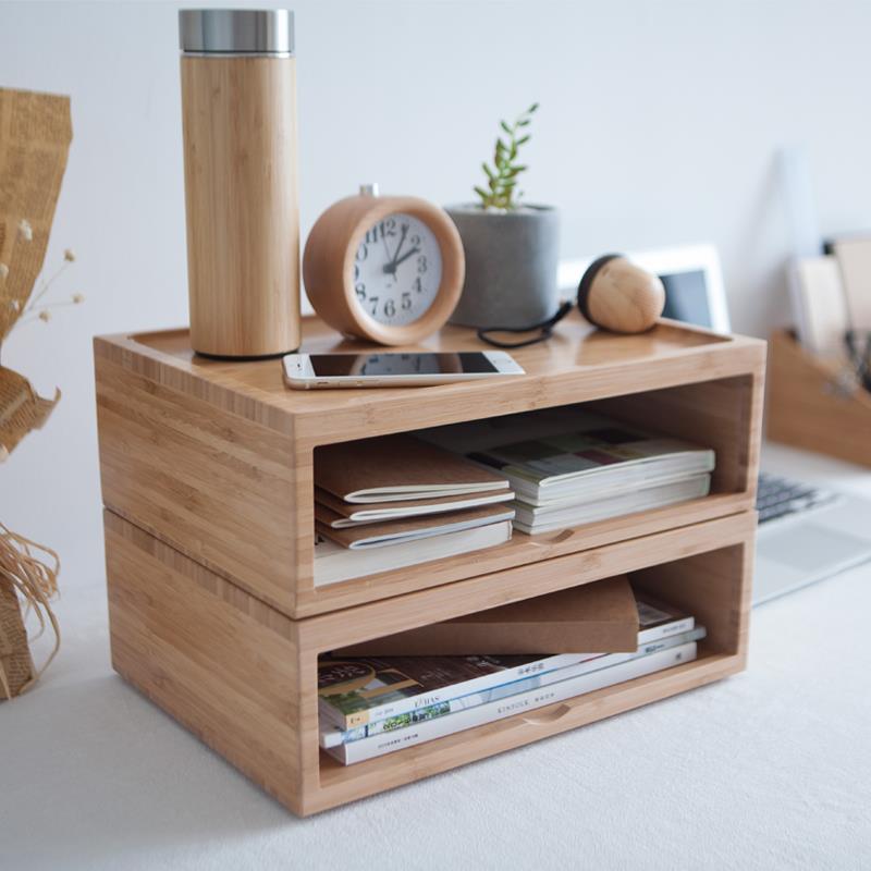 مقالات اور کتابوں کے لئے بانس Freestanding منتظم
